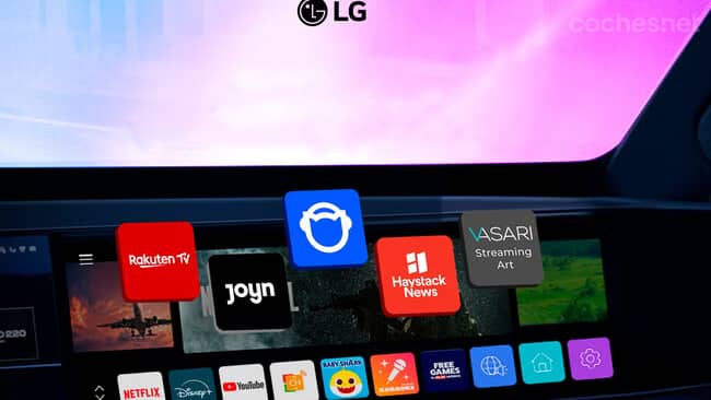 LG presenta su nueva tecnología para usar varias pantallas a la vez en un coche